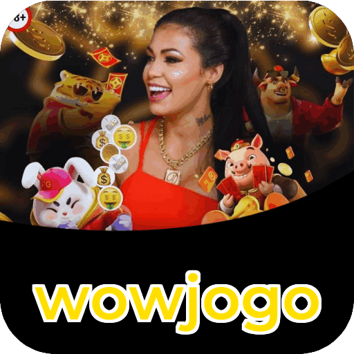 Interface do aplicativo wowjogo mostrando jogos disponíveis no iOS e Android