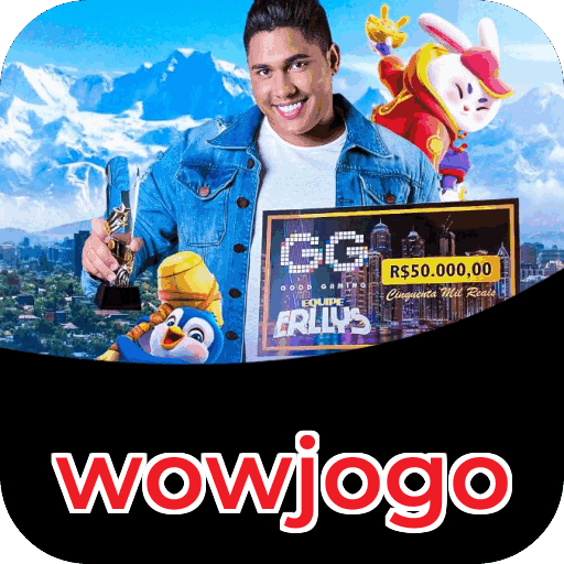 Passo a passo visual mostrando processo de download e instalação do aplicativo wowjogo